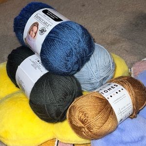 4 Pack Variety Medium Acrylic Yarn